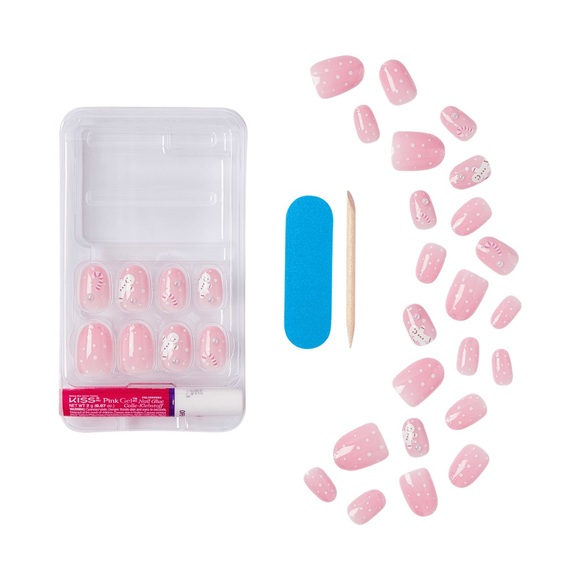 KISS Voguish Press On Nails Winter Edition - Bundle of (10) Ho Ho Holiday NIB - Picture 6 of 6